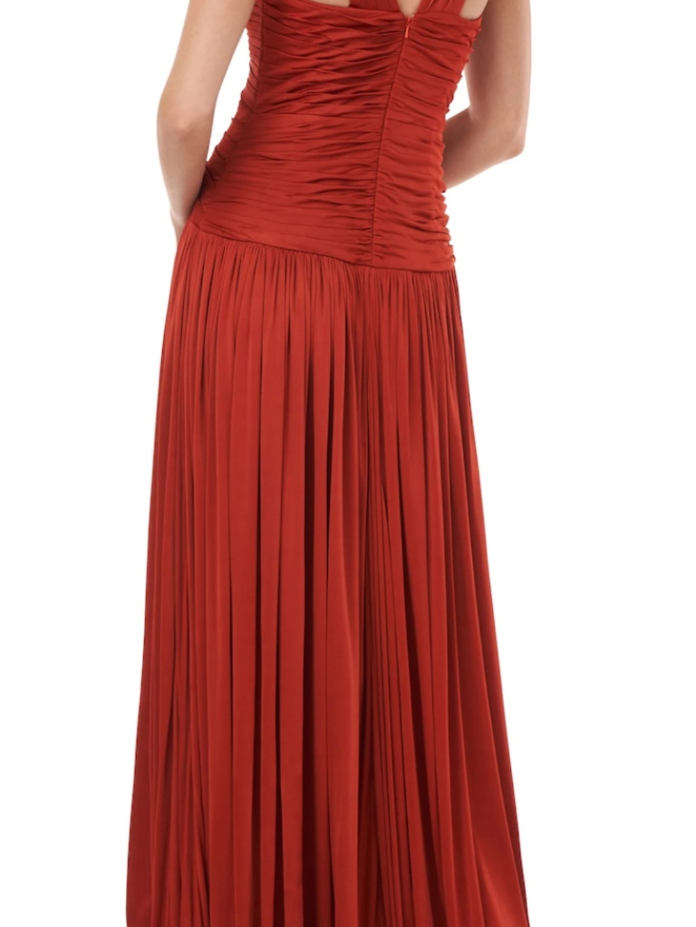 AMUR Hoper Dress Gown Red Saffron SZ 6 NWT - Picture 3 of 9